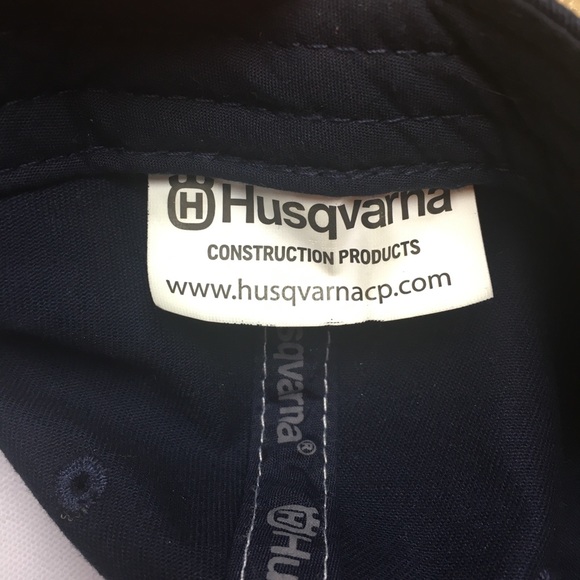 💋SOLD💋Husqvarna Blue, White & Gray Trucker Hat - Picture 7 of 8